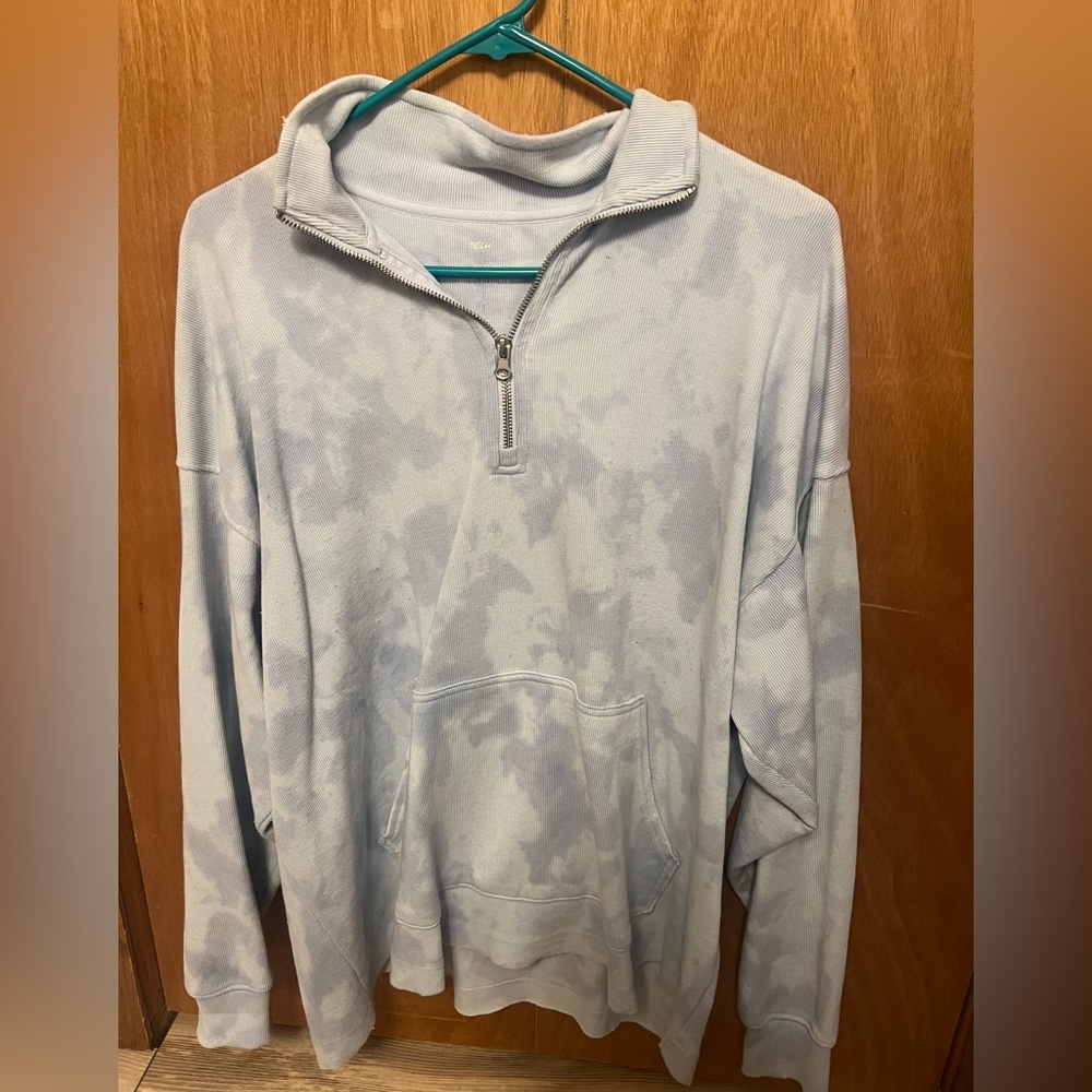 Aerie quarter zip oversized sweater